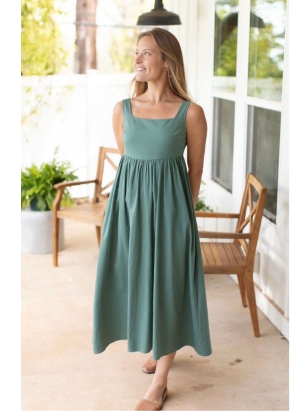 Neuflora Bellerose Cotton Midi Dress Medium